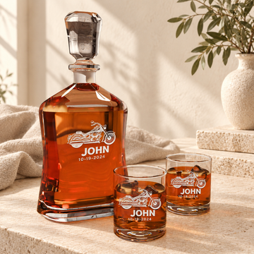 Personalized Decanter - "Motorbike"