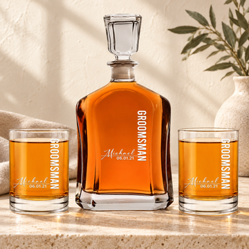 Personalized Decanter - "Signature Groomsman"