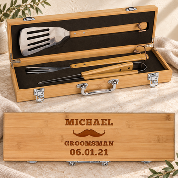 The Sizzle BBQ Box Set - "Moustache" — editorial product photograph