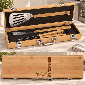The Sizzle BBQ Box Set - "Signature Groomsman" — editorial product photograph