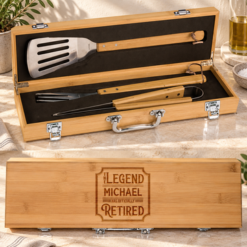 The Sizzle BBQ Box Set - "Legend Has Retired" — editorial product photograph