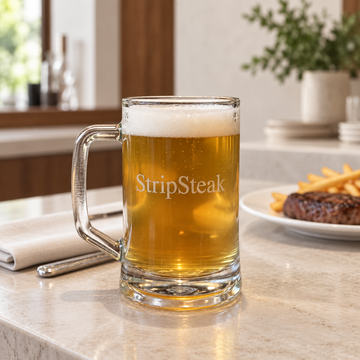 Custom Logo Engraved Beer Mugs — editorial product photograph