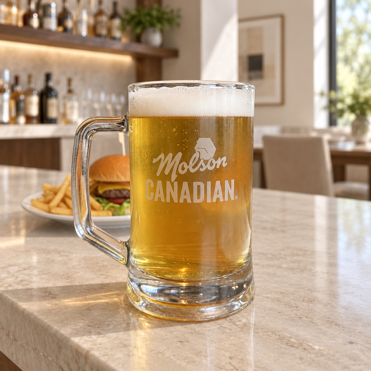 Custom Logo Engraved Beer Mugs — editorial product photograph
