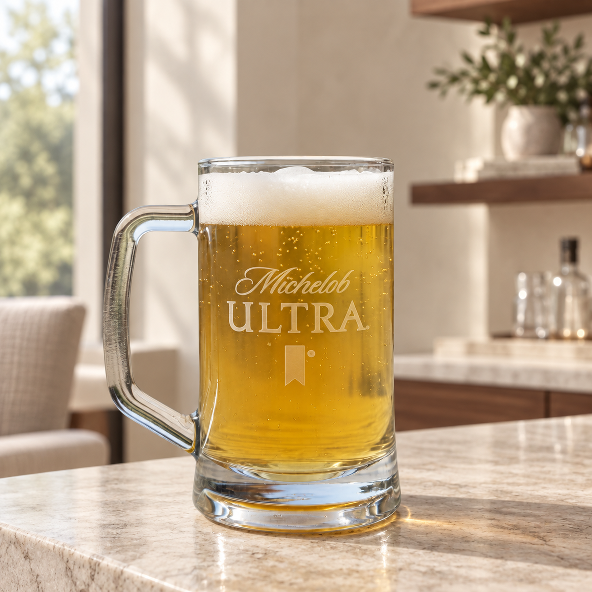 Custom Logo Engraved Beer Mugs — editorial product photograph