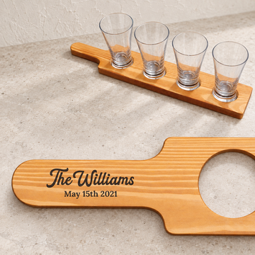 Personalized Beer Flight Tasting Set - "The Flight" — editorial product photograph