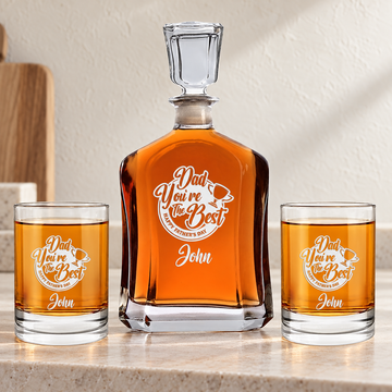 Personalized Decanter - "Dad, You're The Best" — editorial product photograph