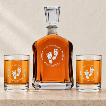 Personalized Decanter - "I Love You Daddy" — editorial product photograph