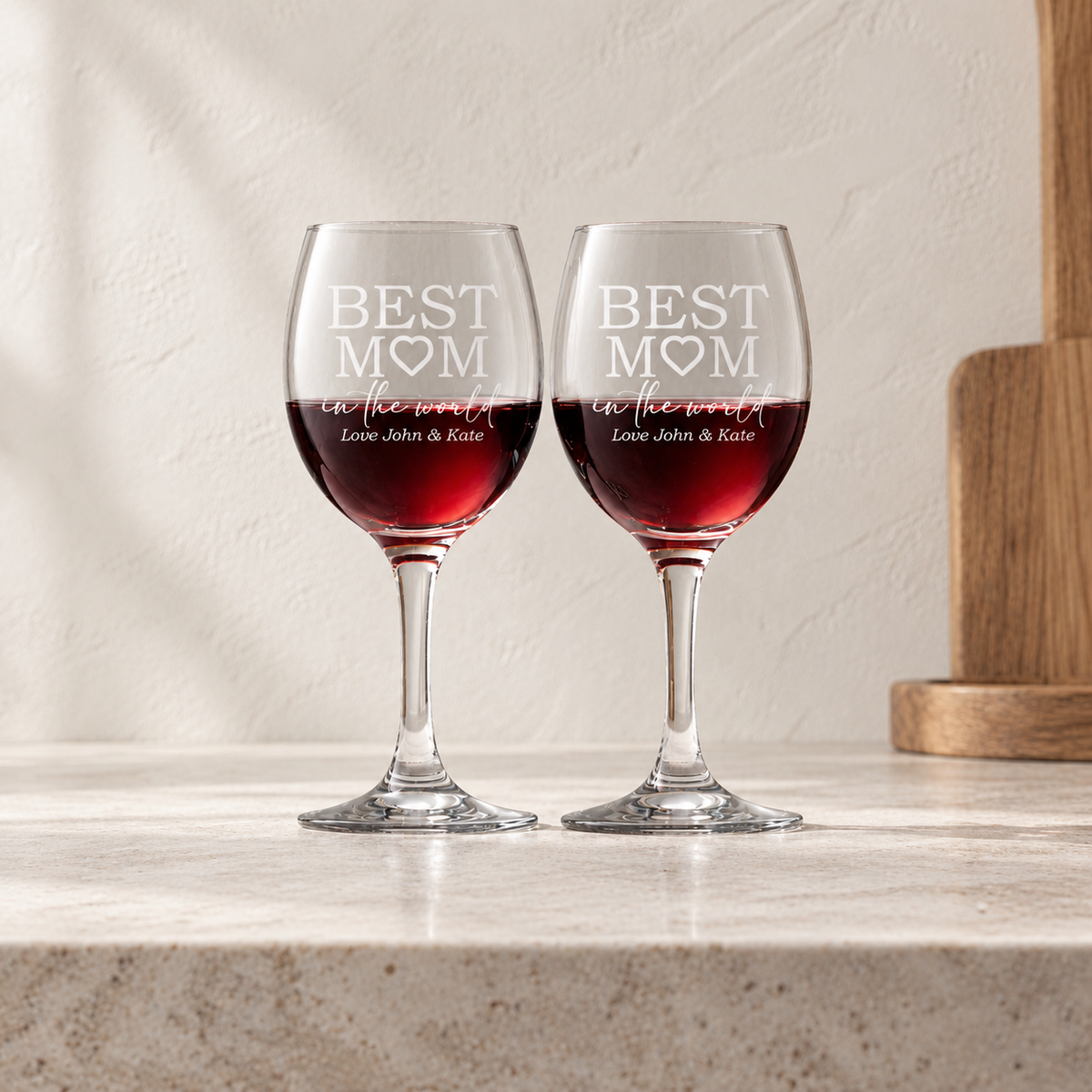 Personalized Wine Glass – “The Grace” — editorial product photograph