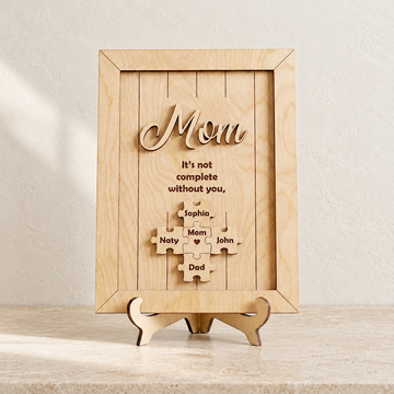Personalized Puzzle Frame – “The Centerpiece” — editorial product photograph