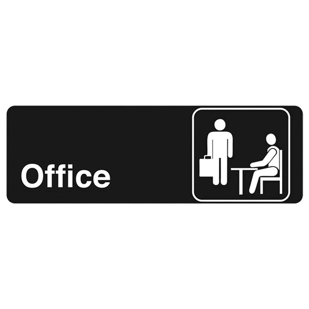 Plaque de porte personnalisée - « Le bureau » - 9" x 3"