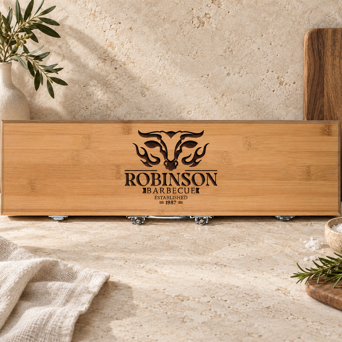 personalized bbq tool set — gallery view 1