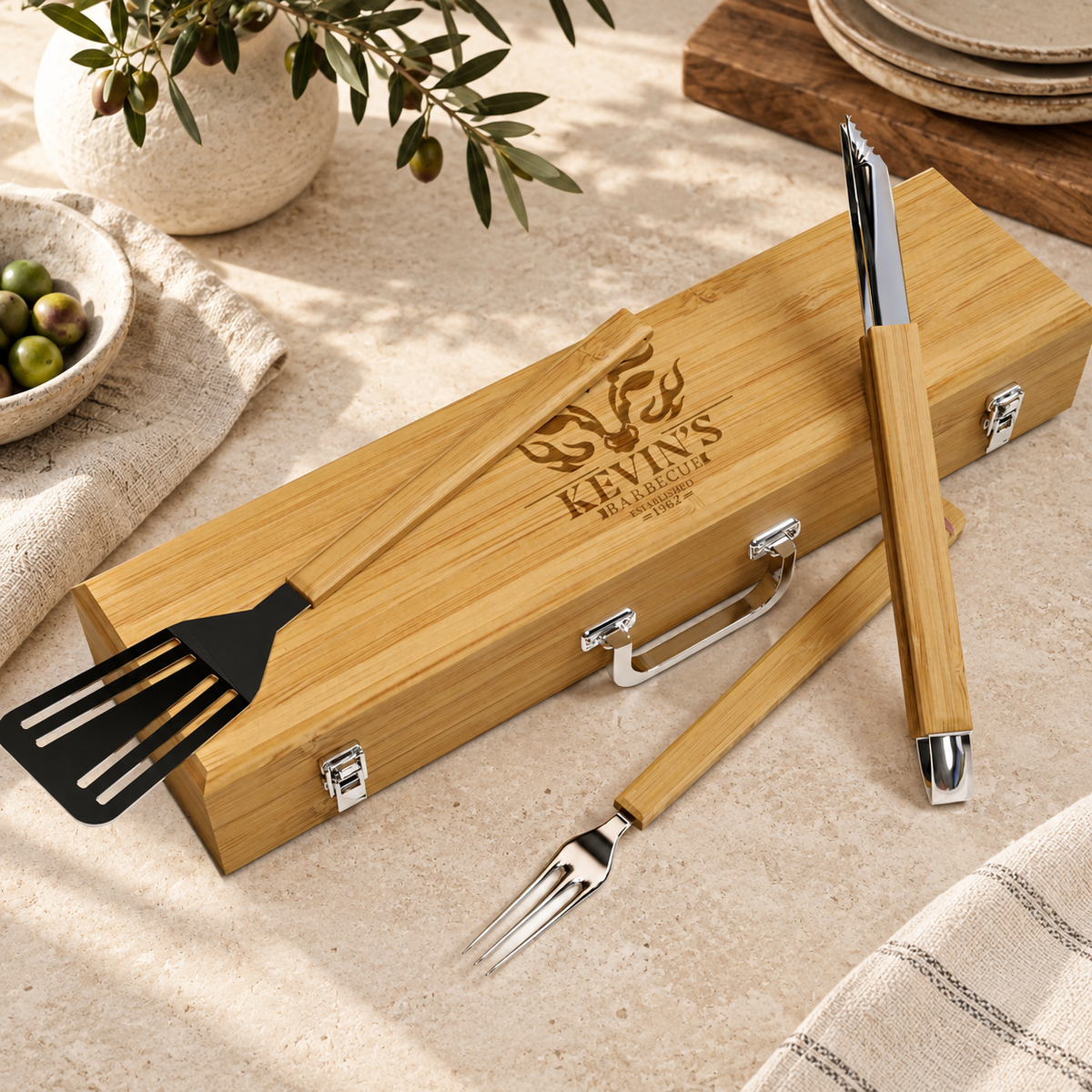 personalized bbq tool set — gallery view 5