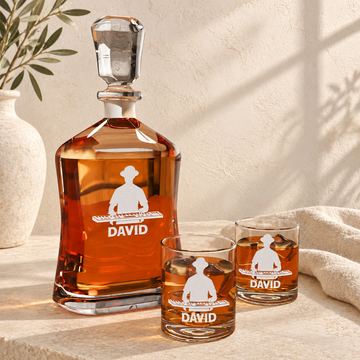 Personalized Decanter - Musician - "Pianist" — natural daylight editorial photograph