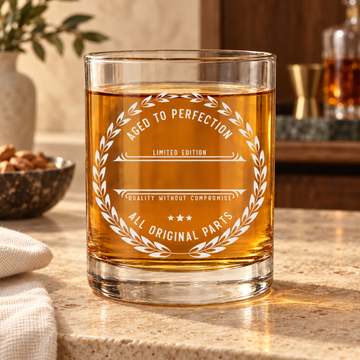 personalized old fashioned whiskey glass — gallery view 1