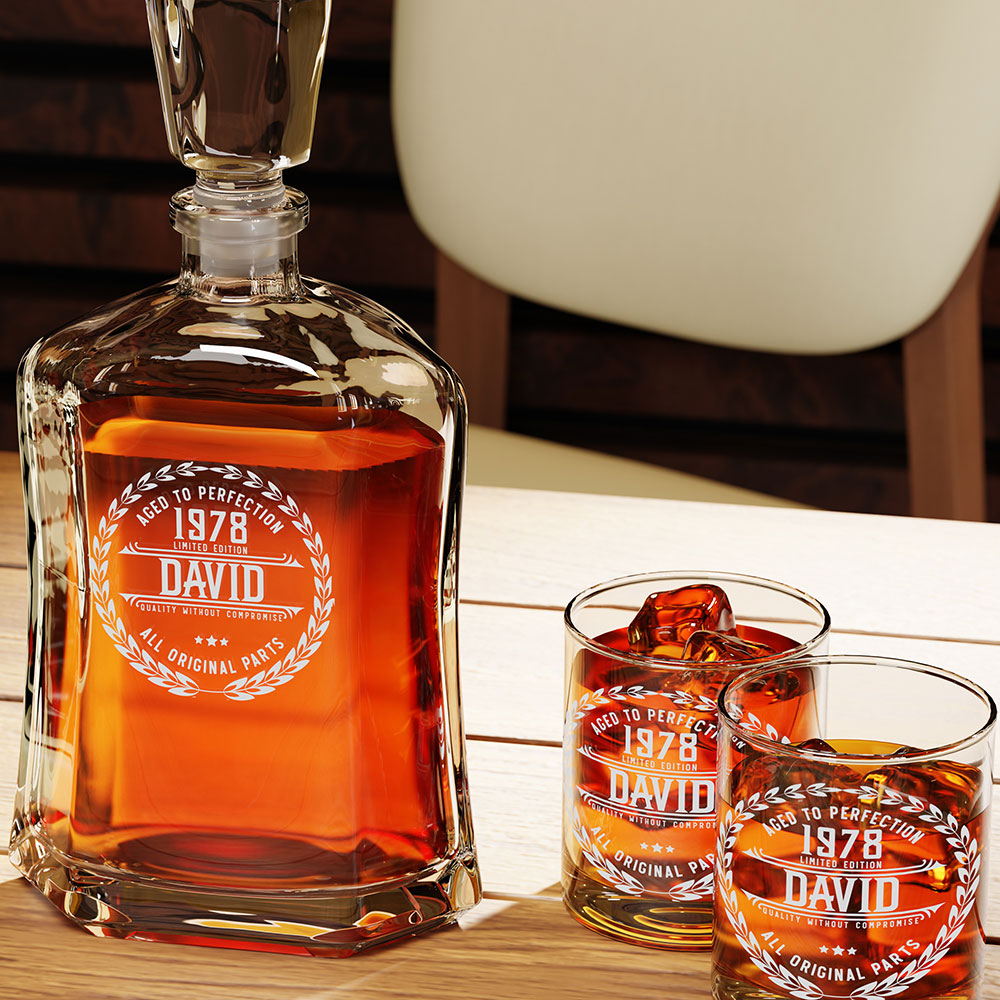 personalized whiskey decanter