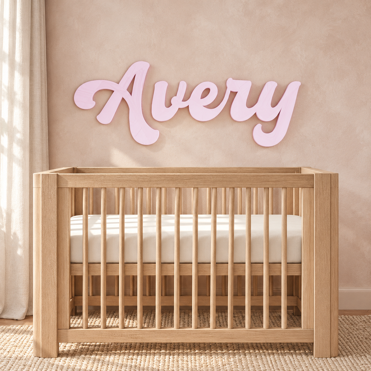 personalized wooden nursery name sign — gallery view 5