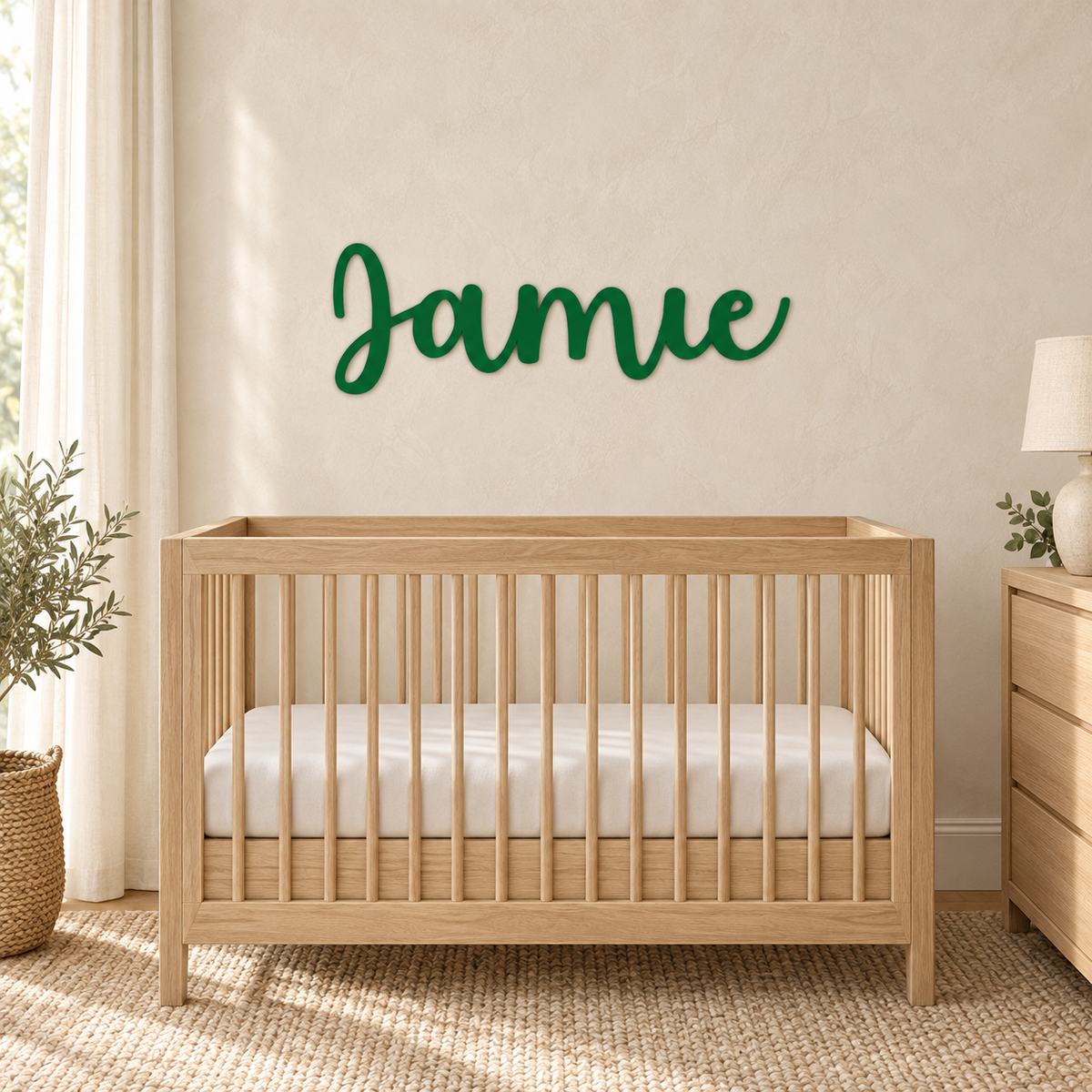 personalized wooden nursery name sign — gallery view 6