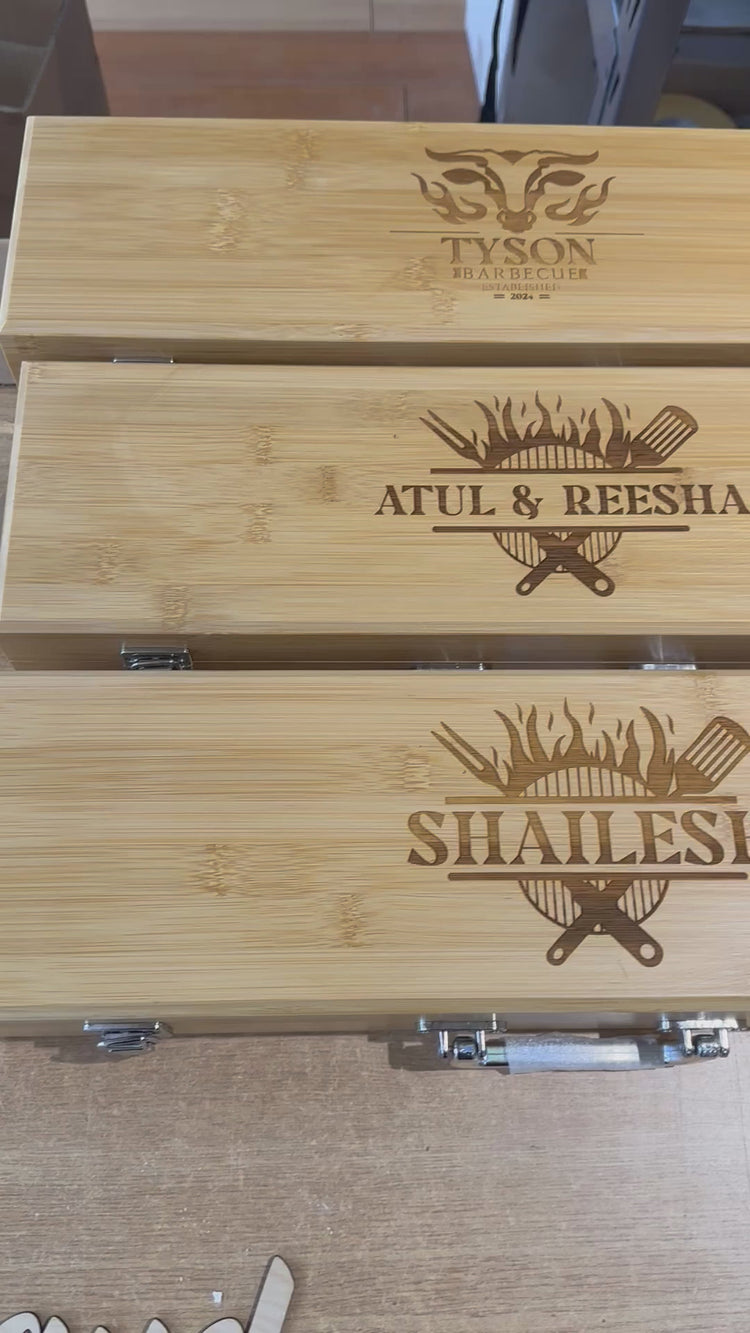 The Sizzle - Personalized BBQ Tool Set