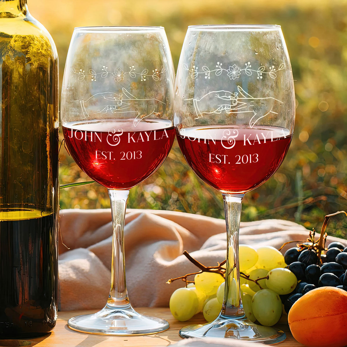 wine glasses for men Personalized Wine Glass
