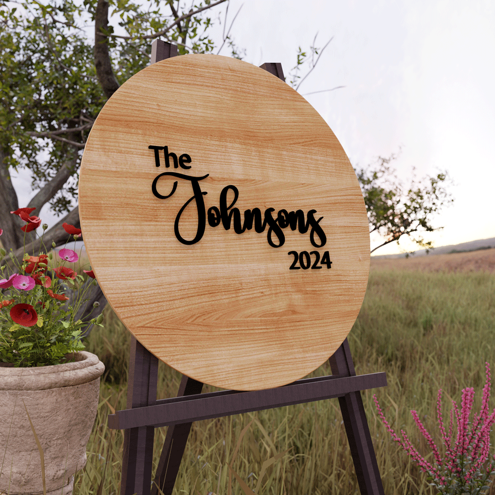 The Tying the Knot Sign - Personalized Wedding Guest Book