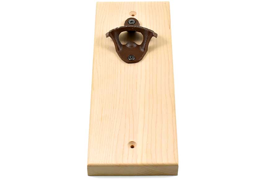 The Popper - Maple - Personalized Wall-Mounted Bottle Opener