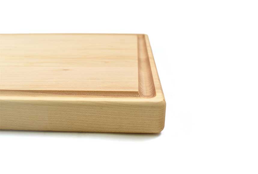 Large Wood Cutting Board with Juice Groove (Maple - 17x11)
