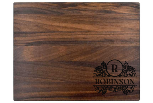 Custom Cutting Board With RYE Laser Engraved Handmade Wooden